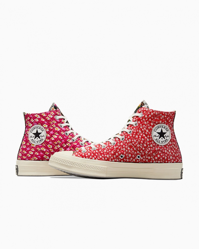 Converse Converse Upcycled Floral Chuck 70 Noir Rouge Bleu | CI0913867