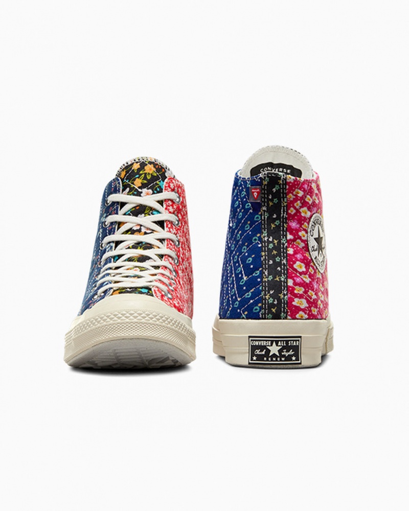 Converse Converse Upcycled Floral Chuck 70 Noir Rouge Bleu | CI0913867