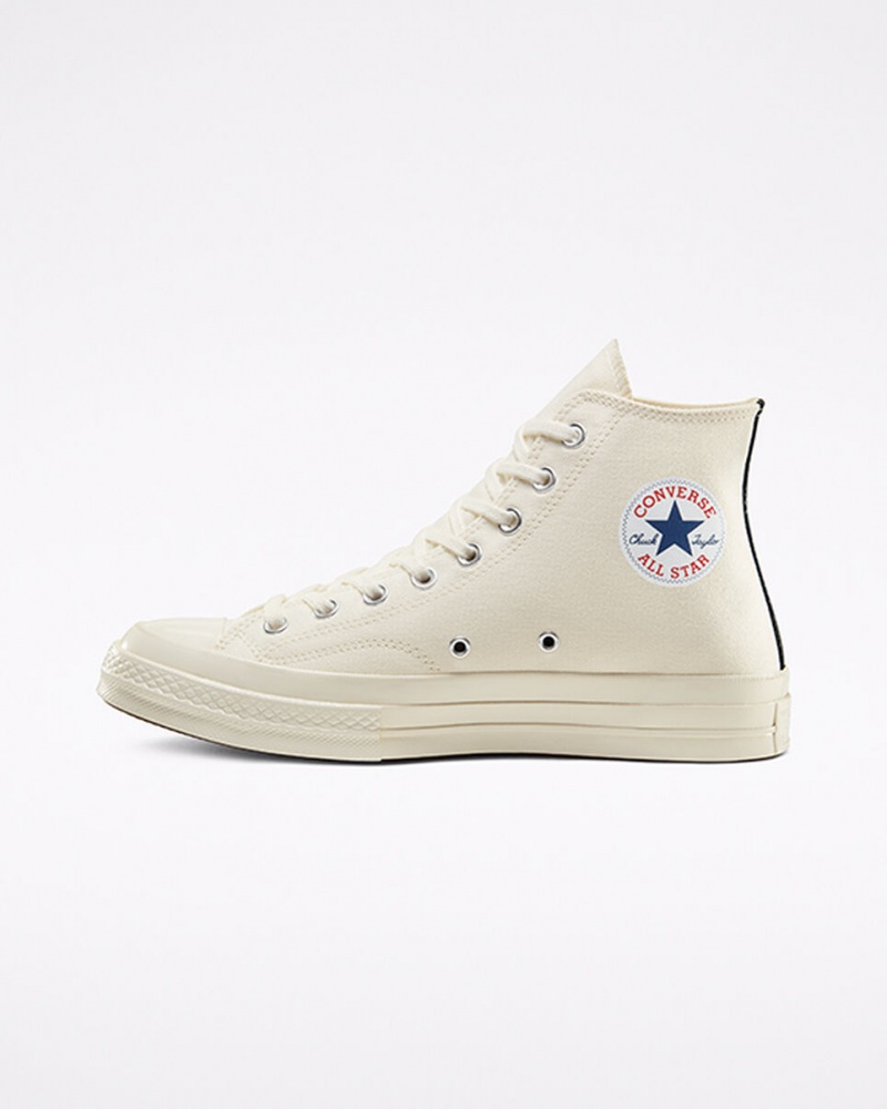 Converse Converse x Comme des Garçons PLAY Chuck 70 Blanche Rouge | ZV9750284