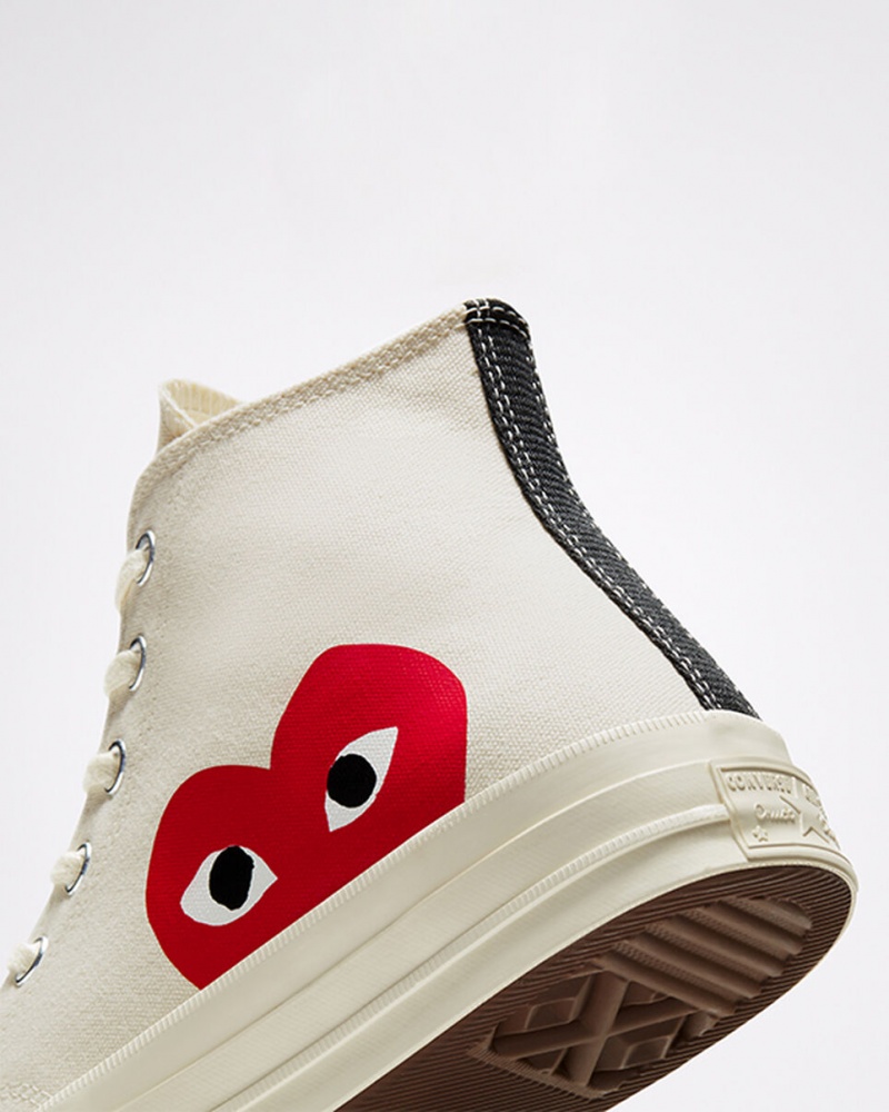 Converse Converse x Comme des Garçons PLAY Chuck 70 Blanche Rouge | ZV9750284