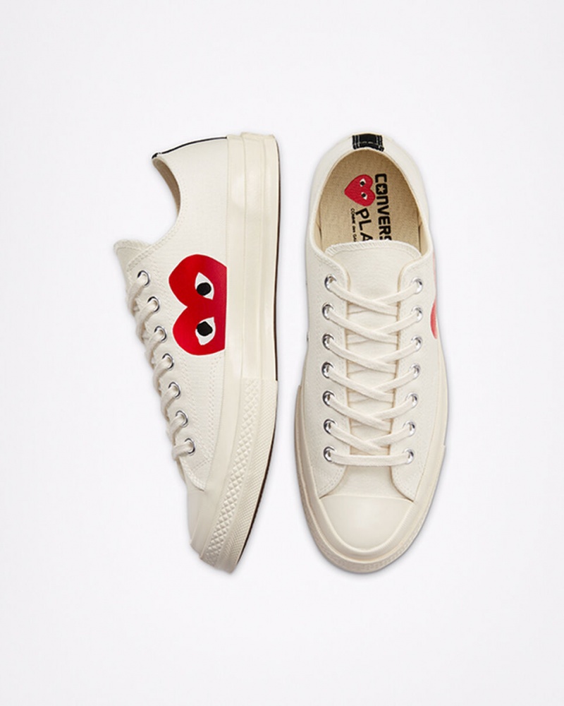 Converse Converse x Comme des Garçons PLAY Chuck 70 Blanche Rouge | TX6539248