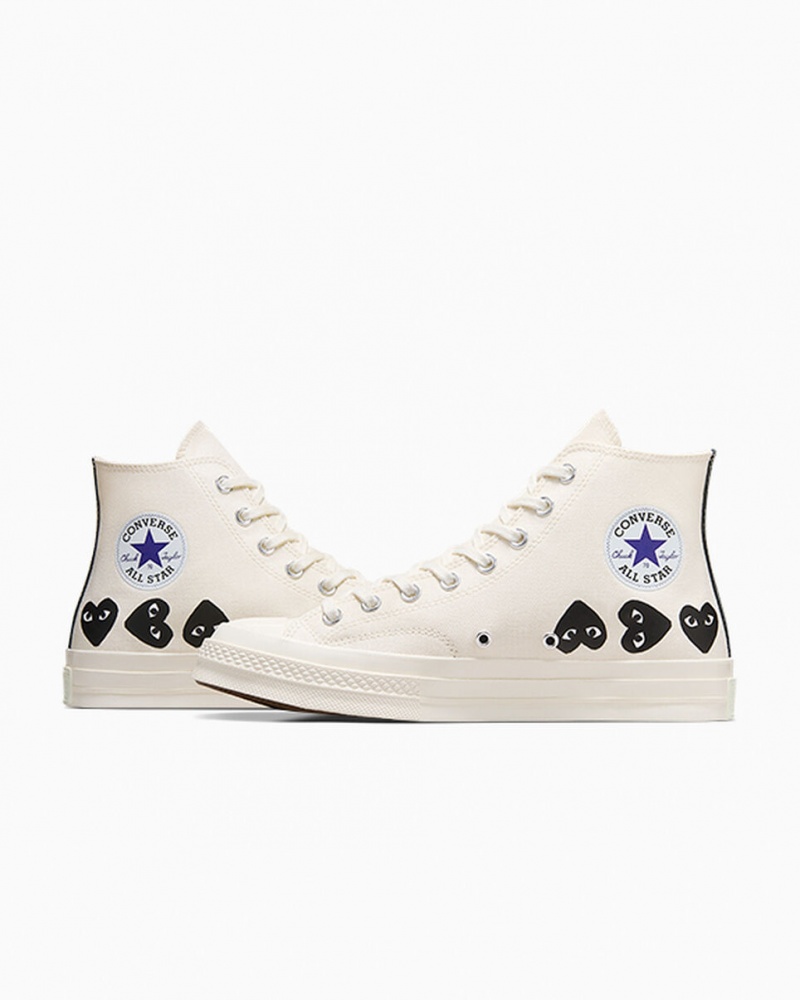 Converse Converse x Comme des Garçons PLAY Chuck 70 Multi Heart Noir | VX1840375