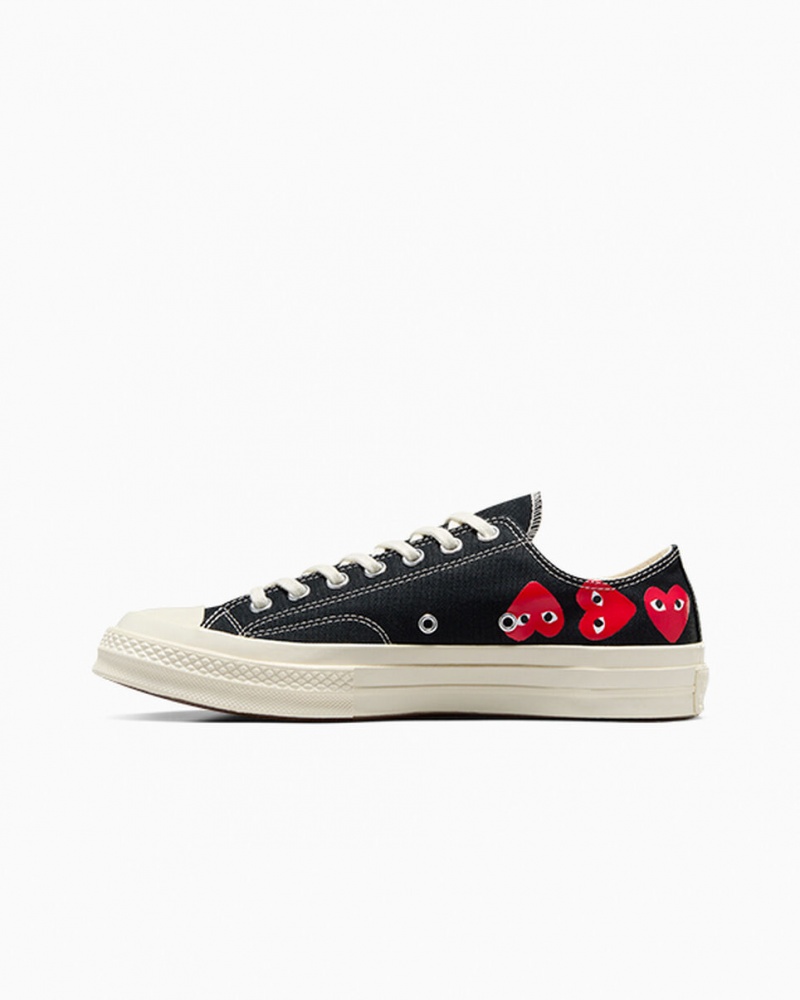 Converse Converse x Comme des Garçons PLAY Chuck 70 Multi Heart Noir Rouge | PJ3520468