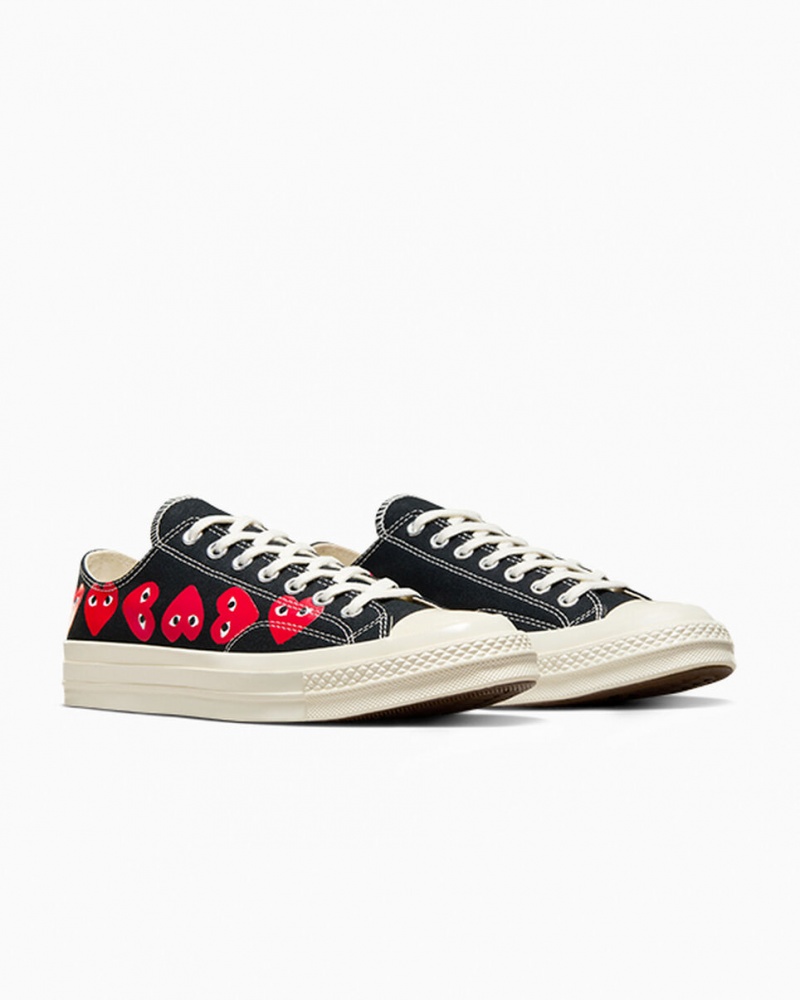 Converse Converse x Comme des Garçons PLAY Chuck 70 Multi Heart Noir Rouge | PJ3520468