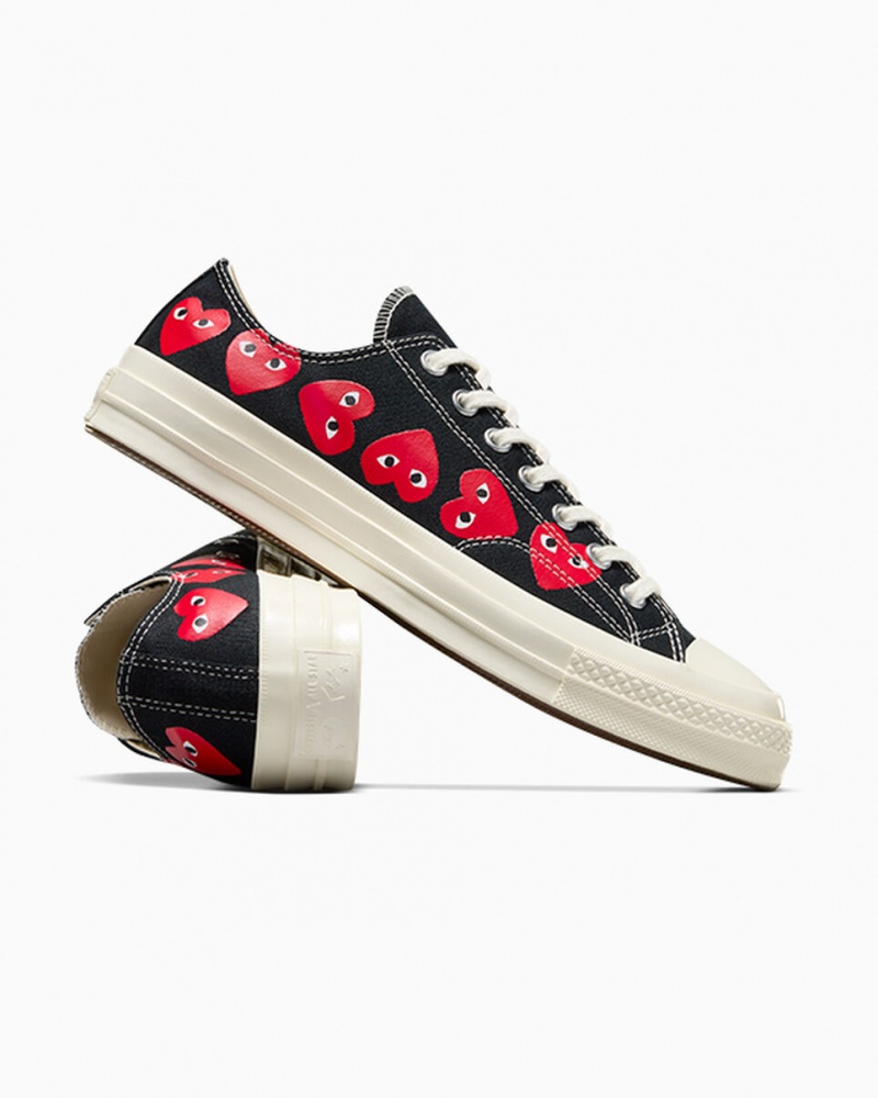 Converse Converse x Comme des Garçons PLAY Chuck 70 Multi Heart Noir Rouge | PJ3520468