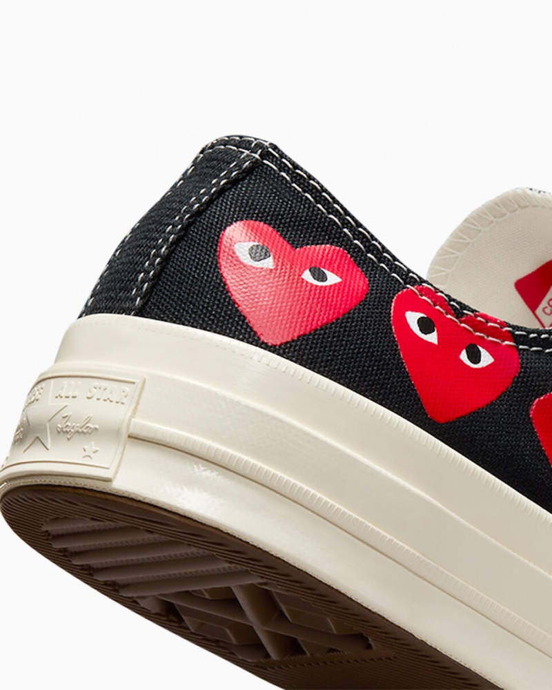 Converse Converse x Comme des Garçons PLAY Chuck 70 Multi Heart Noir Rouge | PJ3520468