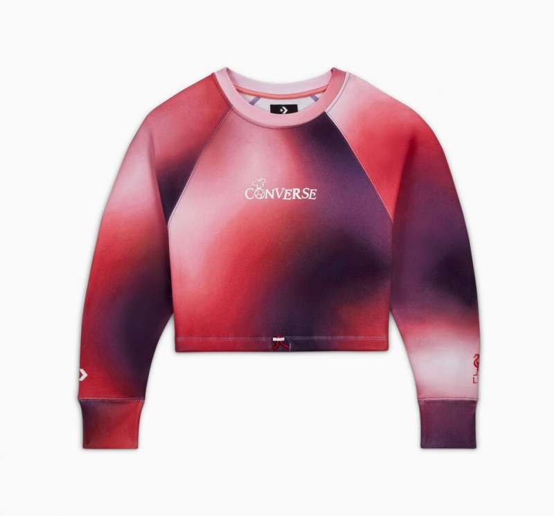 Converse Converse x LFC Cropped Crew Lawn Flamingo Gradient | SX3916504