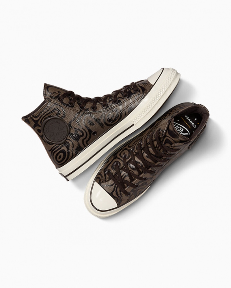 Converse Converse x Wonka Chuck 70 Chocolate Swirl Marron | CG0647523