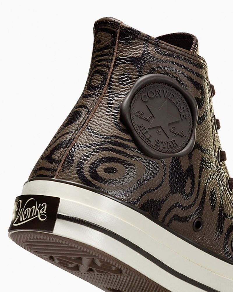 Converse Converse x Wonka Chuck 70 Chocolate Swirl Marron | CG0647523