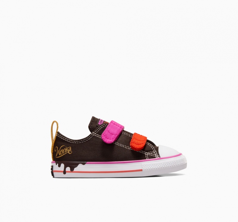 Converse Converse x Wonka Chuck Taylor All Star Easy On Marron Rose Blanche | EW9130678