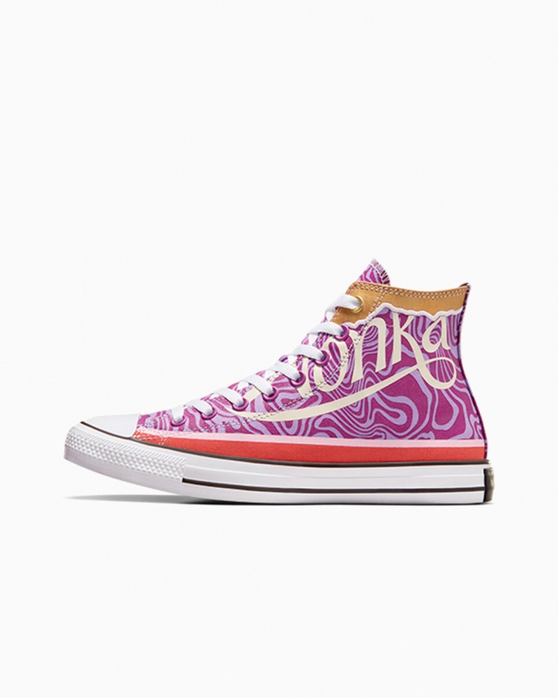 Converse Converse x Wonka Chuck Taylor All Star Swirl Violette Blanche Noir | WG9821756