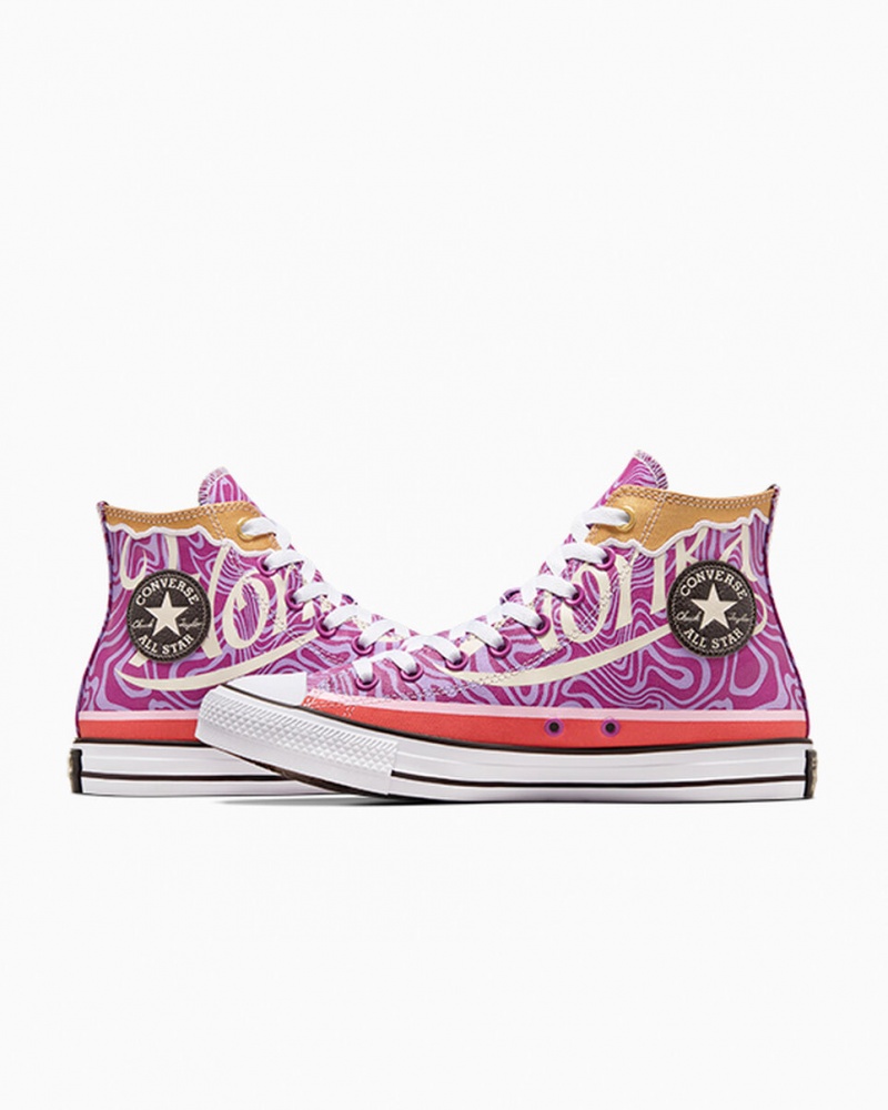 Converse Converse x Wonka Chuck Taylor All Star Swirl Violette Blanche Noir | WG9821756