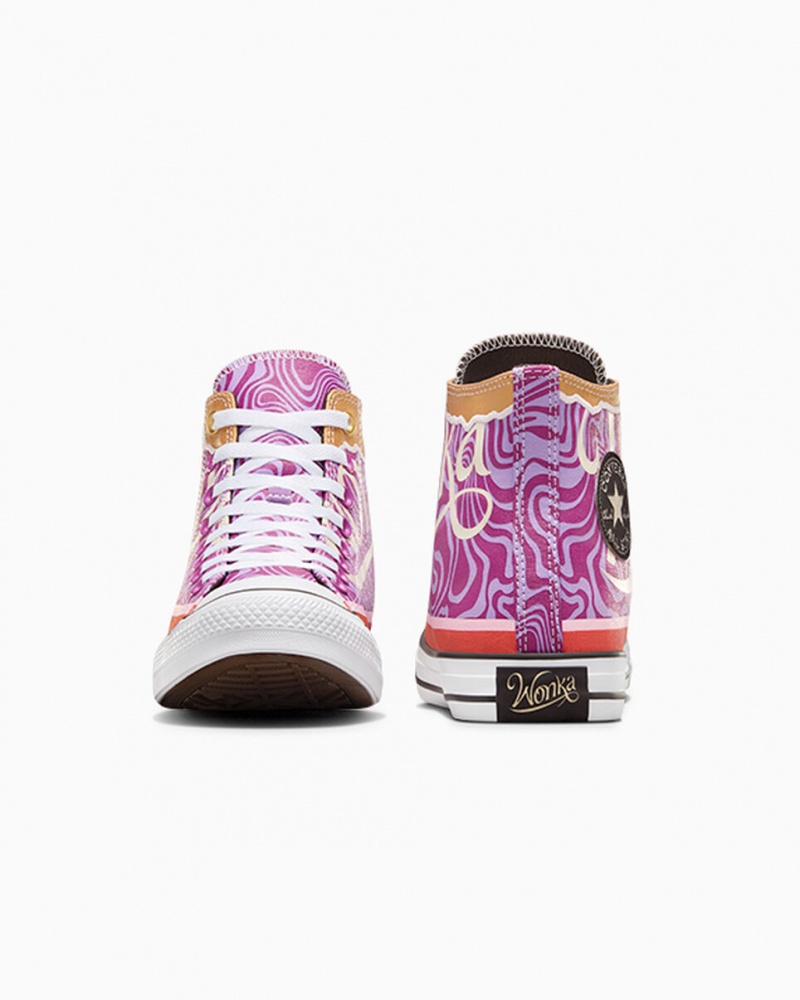 Converse Converse x Wonka Chuck Taylor All Star Swirl Violette Blanche Noir | WG9821756