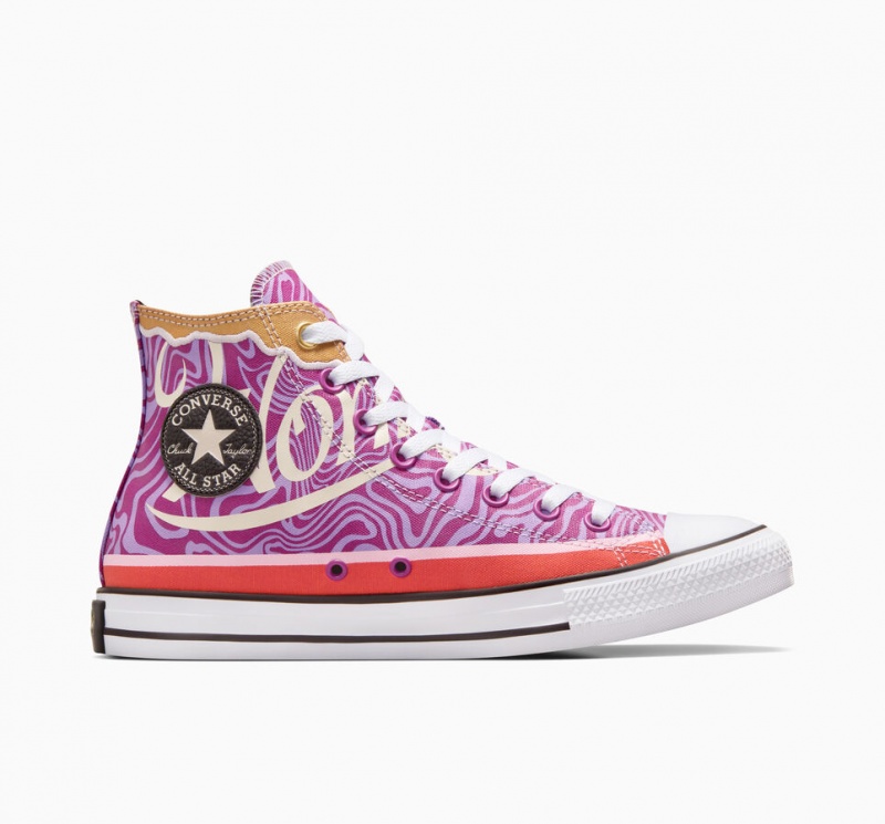 Converse Converse x Wonka Chuck Taylor All Star Swirl Violette Blanche Noir | WG9821756