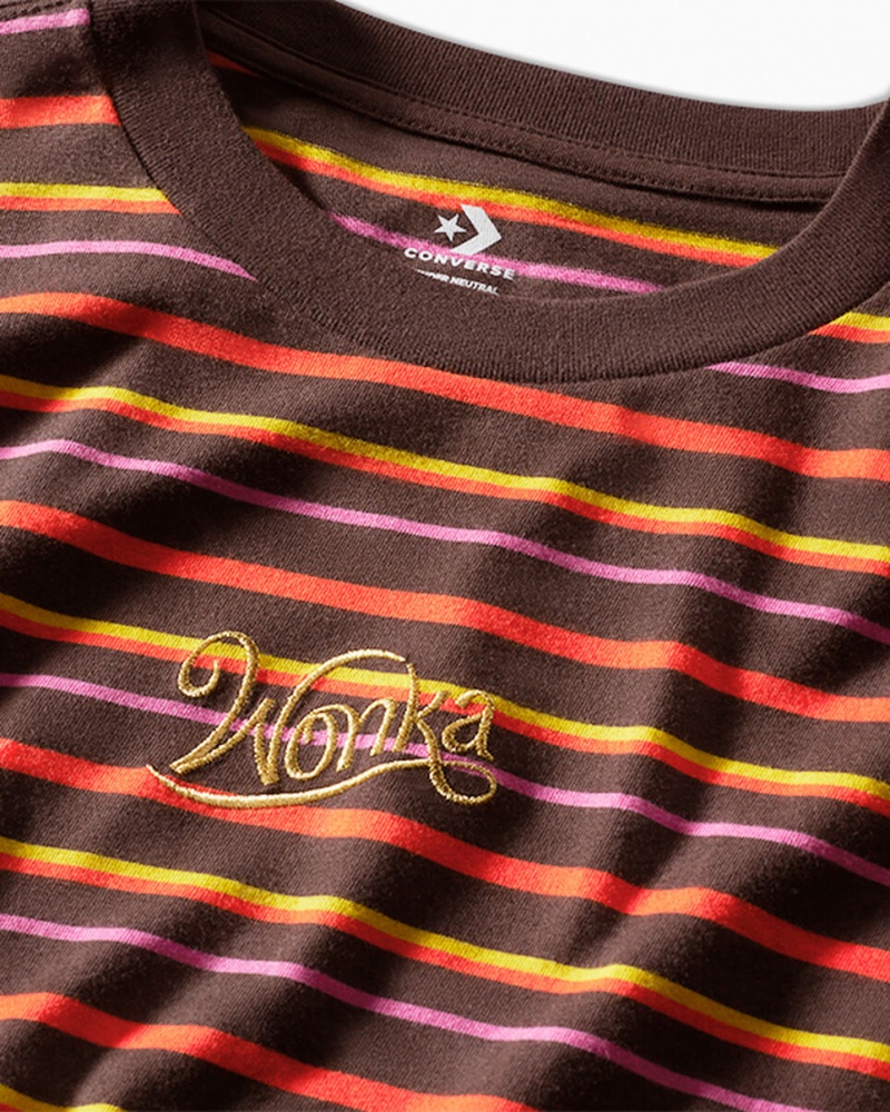 Converse Converse x Wonka Rayé T-Shirt Wonka Stripe | RY9024357