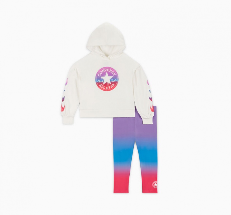 Converse Gradient Hoodie & Leggings Set Bright Violet | RL2965183