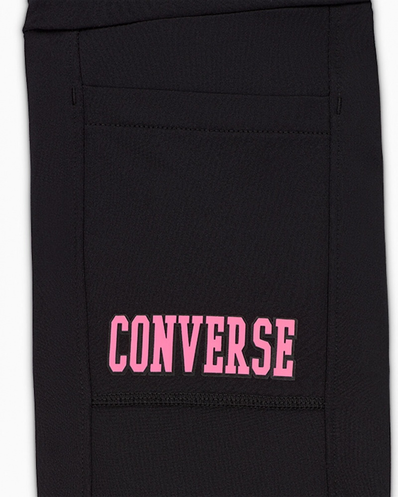 Converse High Rise Flare Leggings Noir | SW4857129