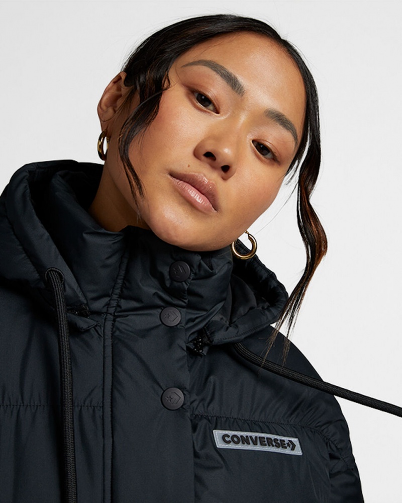 Converse Oversized Super Puffer Jacket Noir | XI7210359