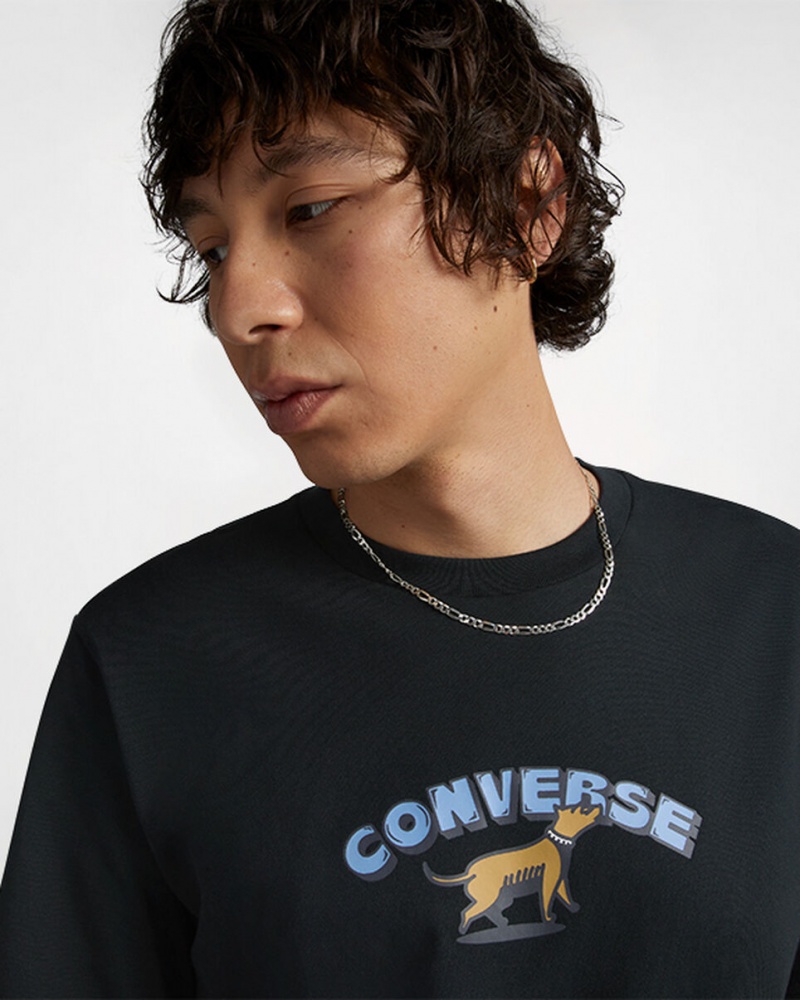 Converse Recreation Department Graphique T-Shirt Noir | WN3821065