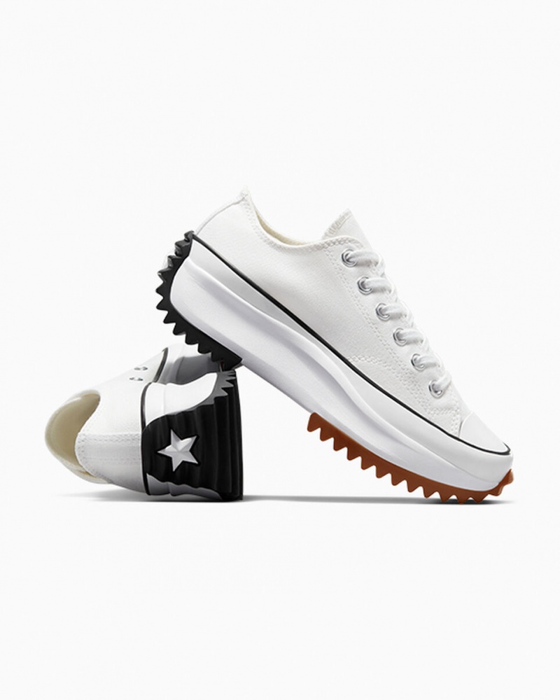 Converse Run Star Hike Plateforme Blanche Noir | ID9513046