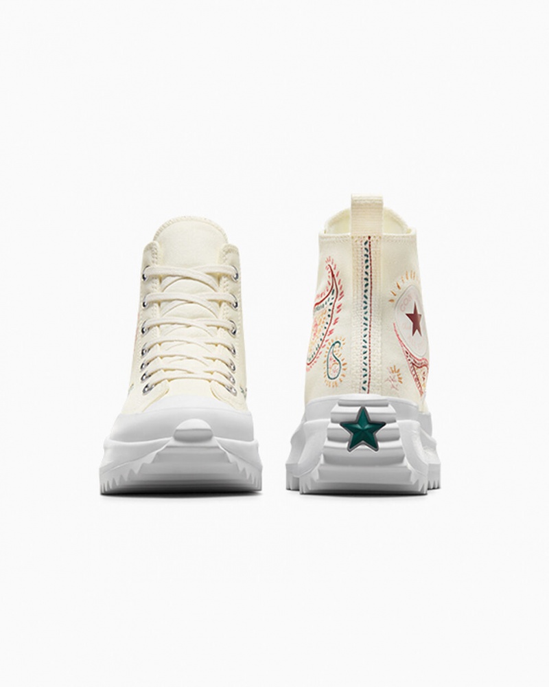 Converse Run Star Hike Plateforme Crafted Rouge Blanche | TM1205784