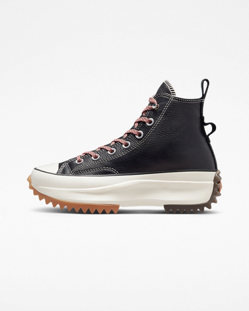 Converse Run Star Hike Plateforme Cuir Noir | HS4259180