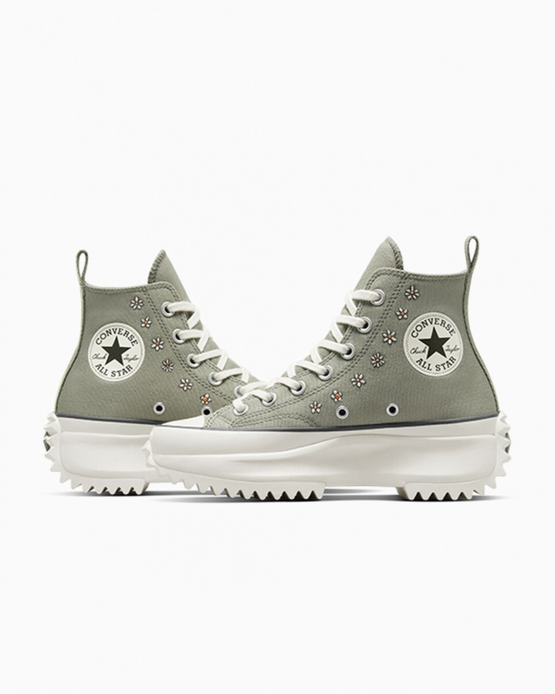 Converse Run Star Hike Plateforme Embroidery Noir | EA1738492