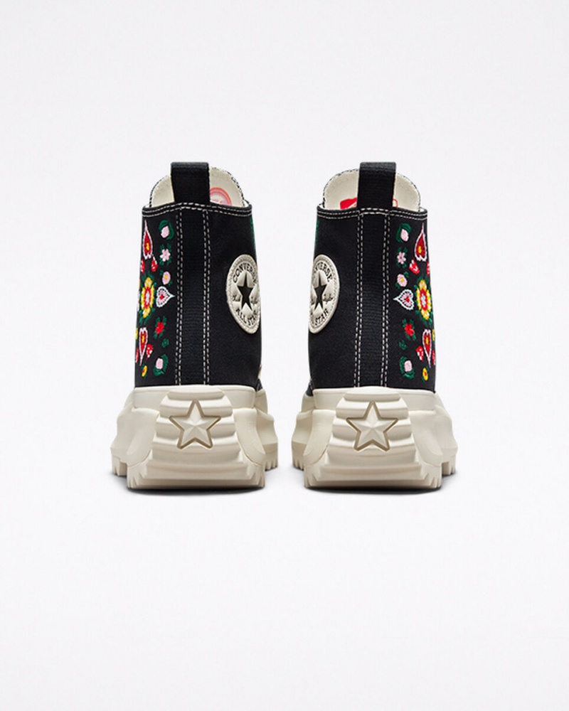 Converse Run Star Hike Plateforme Floral Embroidery Noir | PI5063149