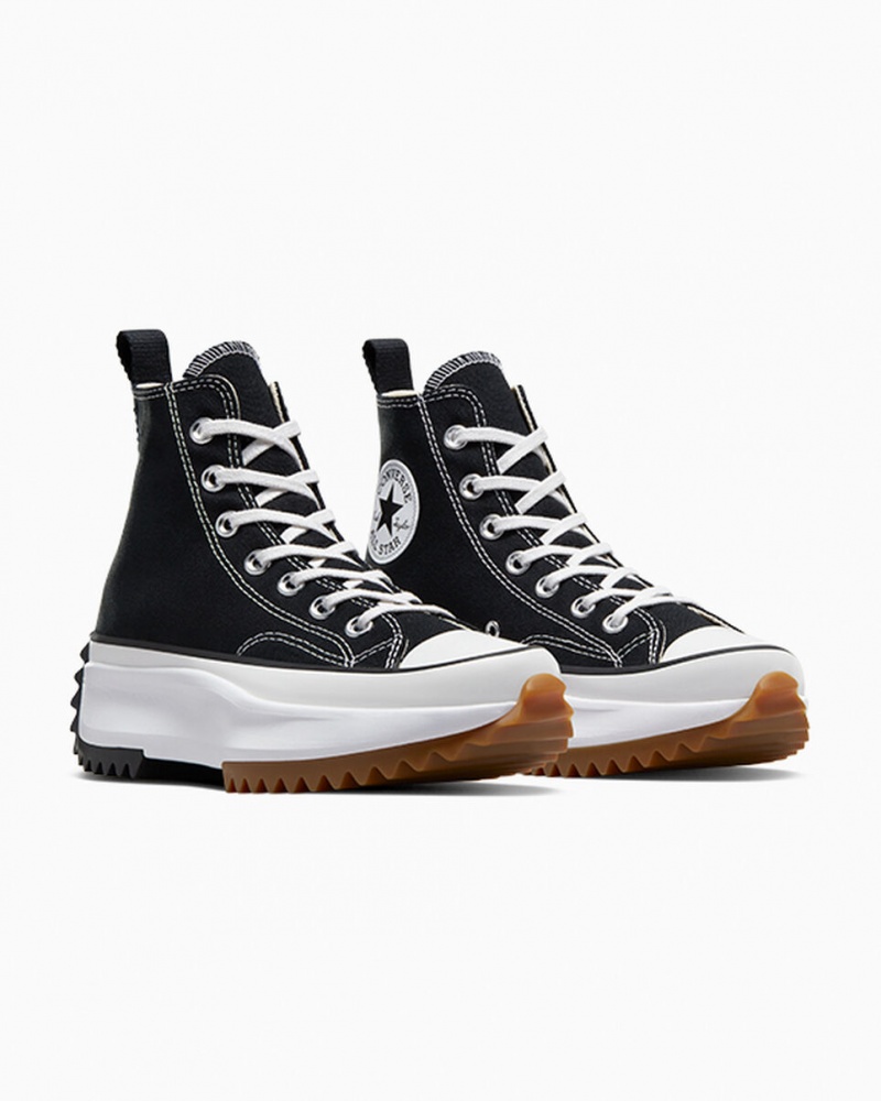 Converse Run Star Hike Plateforme Noir Blanche | JC1258609