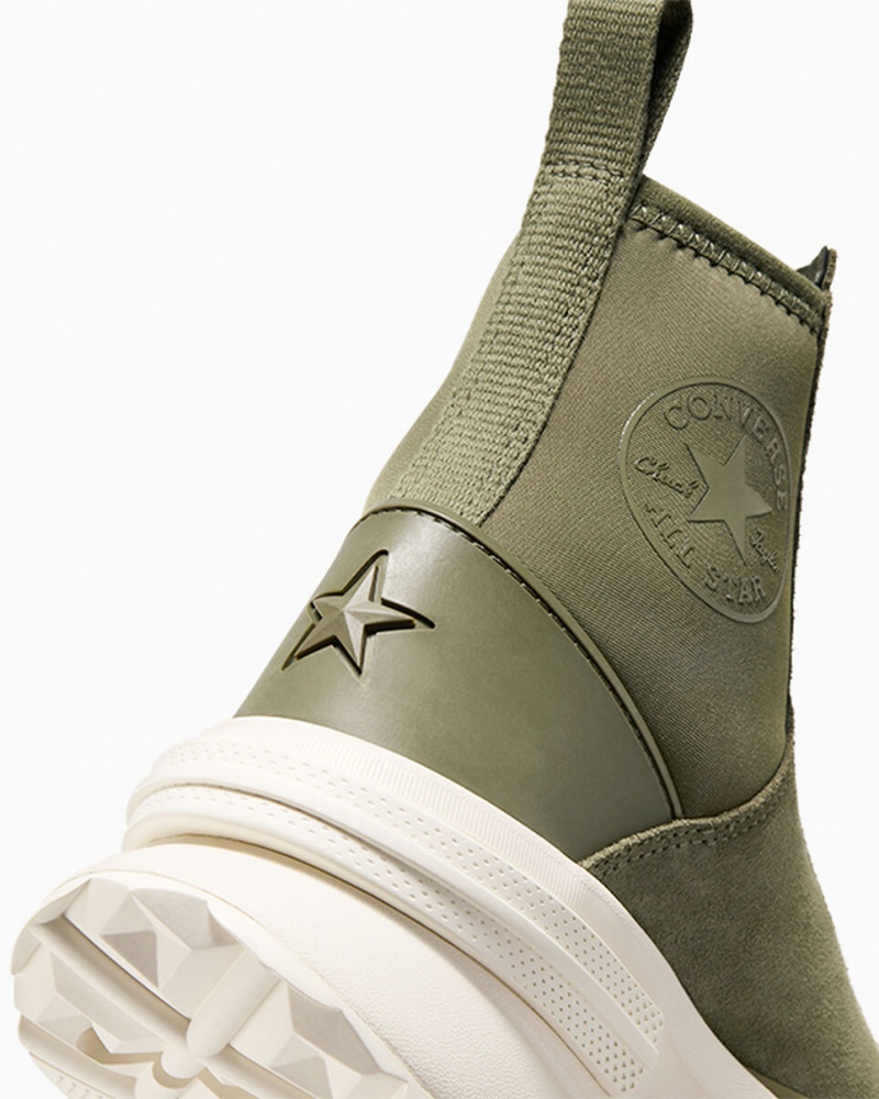 Converse Run Star Legacy Chelsea CX Plateforme Daim Utility / Egret / Egret | IU1840923