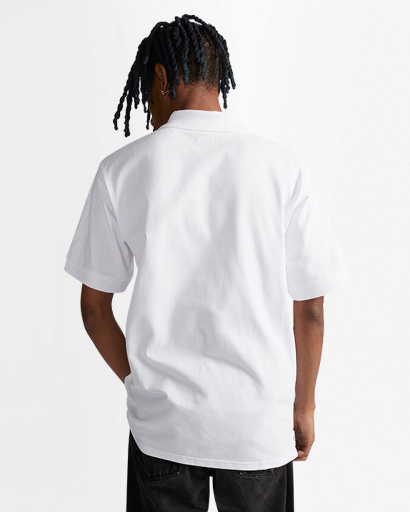 Converse Shoe Patch Polo Shirt Blanche | WJ5234918