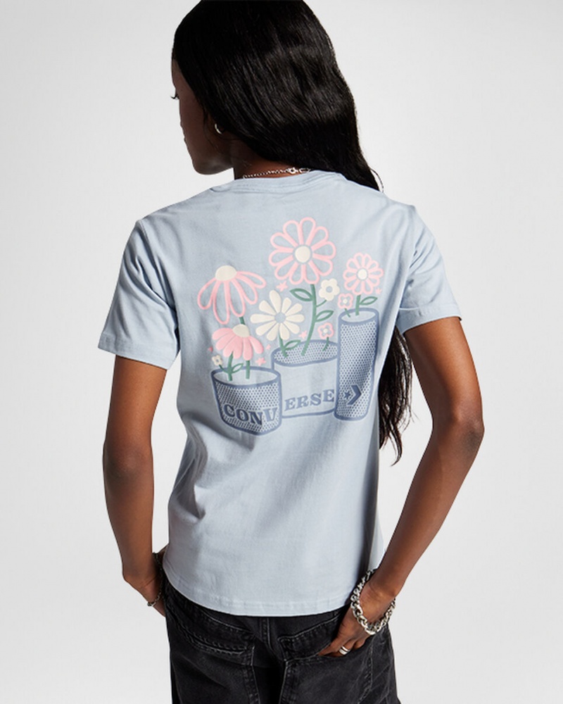 Converse Spring Blooms T-Shirt Grise | DN8467025