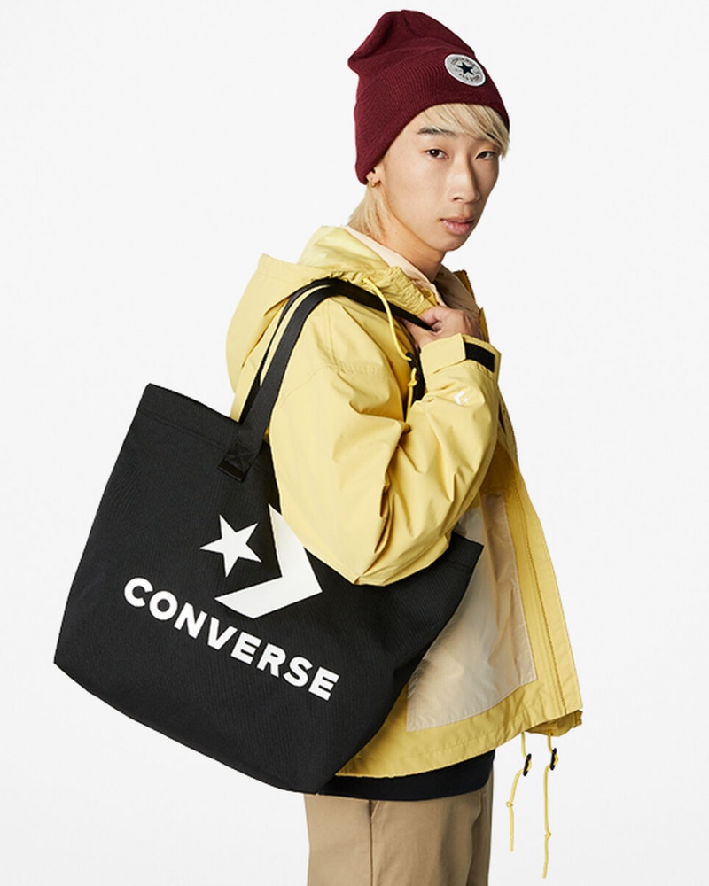 Converse Star Chevron Tote Noir Blanche | QF2617453