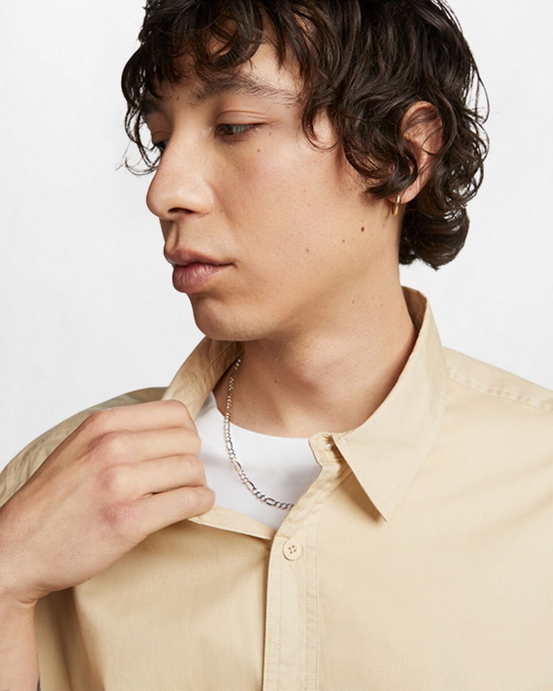 Converse Woven Cargo Shirt Oatmilk | NG4351926